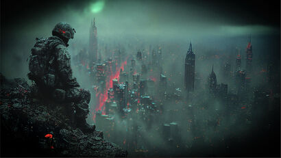 2. Waiting - a Digital Art Artowrk by Anna Laurila
